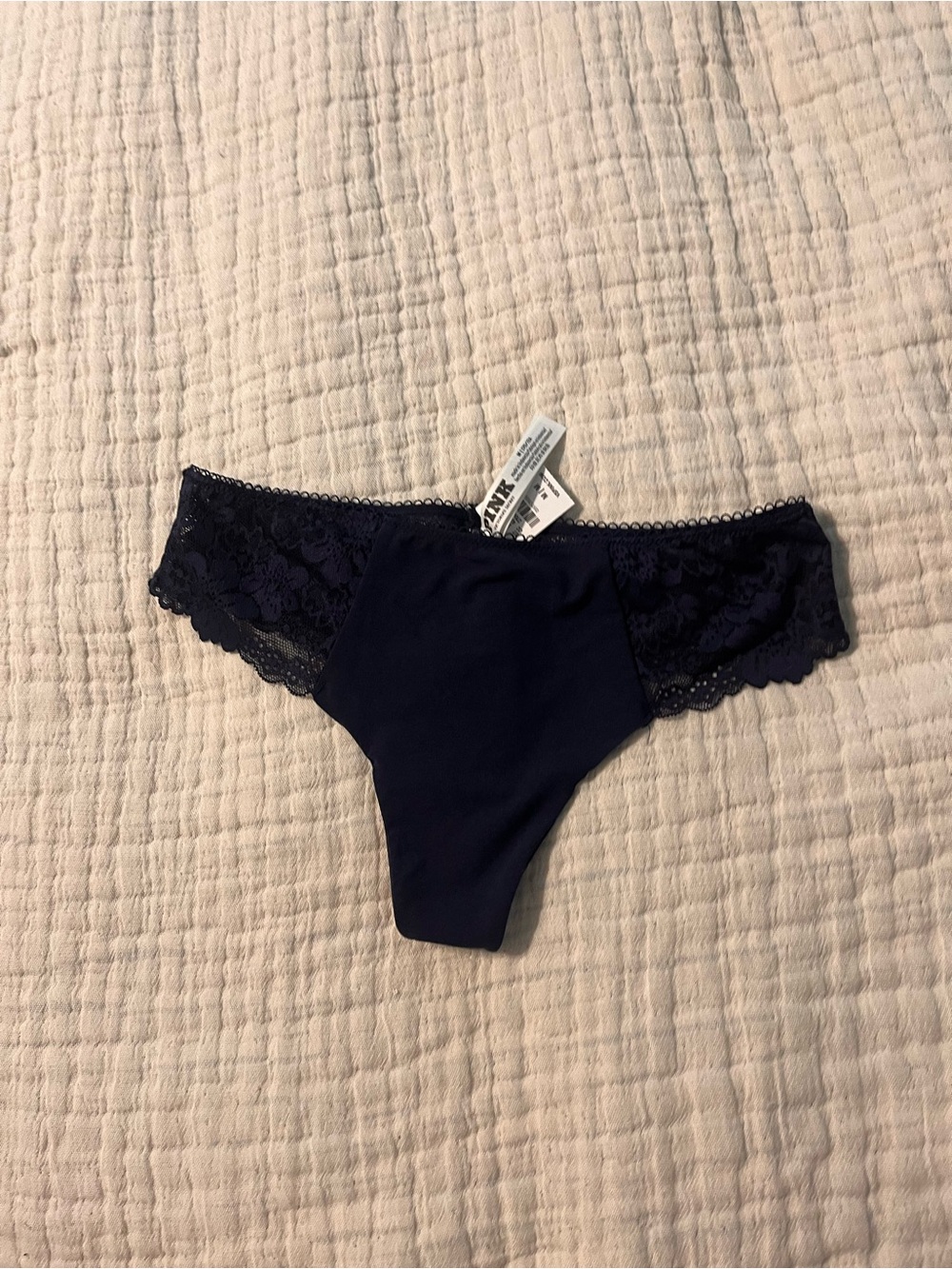 PINK Victoria's Secret Navy Lace thong  Panty M